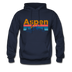 Aspen, Colorado Hoodie - Retro Mountain & Birds Aspen Hooded Sweatshirt - navy