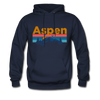 Aspen, Colorado Hoodie - Retro Mountain & Birds Aspen Hooded Sweatshirt