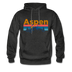 Aspen, Colorado Hoodie - Retro Mountain & Birds Aspen Hooded Sweatshirt - charcoal gray