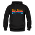 Big Bear, California Hoodie - Retro Mountain & Birds Big Bear Hooded Sweatshirt - black