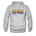 Big Bear, California Hoodie - Retro Mountain & Birds Big Bear Hooded Sweatshirt - heather gray