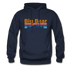 Big Bear, California Hoodie - Retro Mountain & Birds Big Bear Hooded Sweatshirt - navy