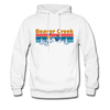 Beaver Creek, Colorado Hoodie - Retro Mountain & Birds Beaver Creek Hooded Sweatshirt - white