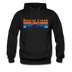 Beaver Creek, Colorado Hoodie - Retro Mountain & Birds Beaver Creek Hooded Sweatshirt - black