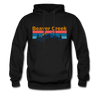 Beaver Creek, Colorado Hoodie - Retro Mountain & Birds Beaver Creek Hooded Sweatshirt - black