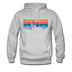 Beaver Creek, Colorado Hoodie - Retro Mountain & Birds Beaver Creek Hooded Sweatshirt - heather gray