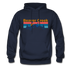 Beaver Creek, Colorado Hoodie - Retro Mountain & Birds Beaver Creek Hooded Sweatshirt - navy