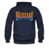 Bend, Oregon Hoodie - Retro Mountain & Birds Bend Hooded Sweatshirt - navy