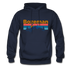 Bozeman, Montana Hoodie - Retro Mountain & Birds Bozeman Hooded Sweatshirt - navy