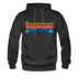 Bozeman, Montana Hoodie - Retro Mountain & Birds Bozeman Hooded Sweatshirt - charcoal gray