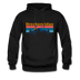 Breckenridge, Colorado Hoodie - Retro Mountain & Birds Breckenridge Hooded Sweatshirt - black