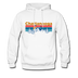 Chattanooga, Tennessee Hoodie - Retro Mountain & Birds Chattanooga Hooded Sweatshirt - white