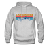 Chattanooga, Tennessee Hoodie - Retro Mountain & Birds Chattanooga Hooded Sweatshirt - heather gray