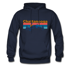Chattanooga, Tennessee Hoodie - Retro Mountain & Birds Chattanooga Hooded Sweatshirt