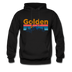 Golden, Colorado Hoodie - Retro Mountain & Birds Golden Hooded Sweatshirt - black