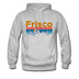 Frisco, Colorado Hoodie - Retro Mountain & Birds Frisco Hooded Sweatshirt - heather gray
