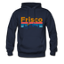 Frisco, Colorado Hoodie - Retro Mountain & Birds Frisco Hooded Sweatshirt - navy