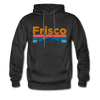 Frisco, Colorado Hoodie - Retro Mountain & Birds Frisco Hooded Sweatshirt - charcoal gray