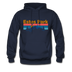 Estes Park, Colorado Hoodie - Retro Mountain & Birds Estes Park Hooded Sweatshirt - navy