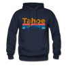 Lake Tahoe, California Hoodie - Retro Mountain & Birds Lake Tahoe Hooded Sweatshirt