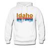 Idaho Hoodie - Retro Mountain & Birds Idaho Hooded Sweatshirt