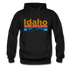 Idaho Hoodie - Retro Mountain & Birds Idaho Hooded Sweatshirt - black