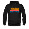 Idaho Hoodie - Retro Mountain & Birds Idaho Hooded Sweatshirt