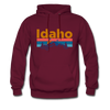 Idaho Hoodie - Retro Mountain & Birds Idaho Hooded Sweatshirt