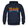 Moab, Utah Hoodie - Retro Mountain & Birds Moab Hooded Sweatshirt