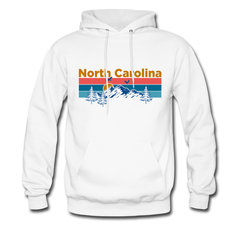 North Carolina Hoodie Retro Mountain Birds North Carolina