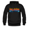 Sun Valley, Idaho Hoodie - Retro Mountain & Birds Sun Valley Hooded Sweatshirt