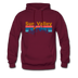 Sun Valley, Idaho Hoodie - Retro Mountain & Birds Sun Valley Hooded Sweatshirt - burgundy