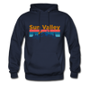 Sun Valley, Idaho Hoodie - Retro Mountain & Birds Sun Valley Hooded Sweatshirt