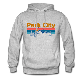 Park City, Utah Hoodie - Retro Mountain & Birds Park City Hooded Sweatshirt