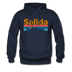 Salida, Colorado Hoodie - Retro Mountain & Birds Salida Hooded Sweatshirt - navy