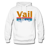 Vail, Colorado Hoodie - Retro Mountain & Birds Vail Hooded Sweatshirt