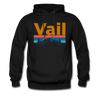 Vail, Colorado Hoodie - Retro Mountain & Birds Vail Hooded Sweatshirt