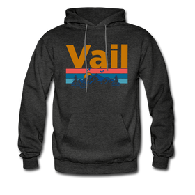 Vail, Colorado Hoodie - Retro Mountain & Birds Vail Hooded Sweatshirt