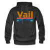 Vail, Colorado Hoodie - Retro Mountain & Birds Vail Hooded Sweatshirt