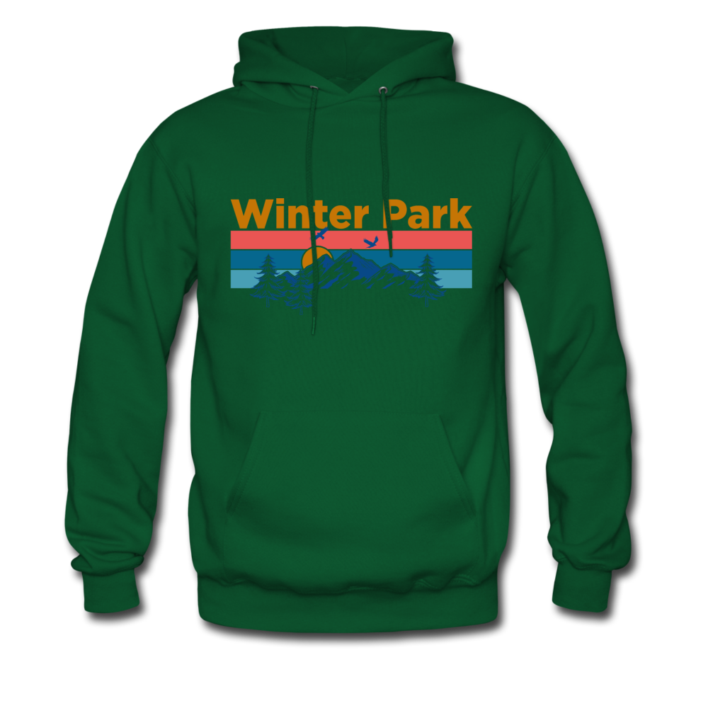 Sweat à Capuche Woodland Park Colorado - Design Montagne Coucher De Soleil