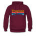 Truckee, California Hoodie - Retro Mountain & Birds Truckee Hooded Sweatshirt - burgundy