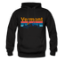 Vermont Hoodie - Retro Mountain & Birds Vermont Hooded Sweatshirt - black