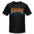 Alaska T-Shirt - Retro Mountain & Birds Unisex Alaska T Shirt - black
