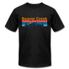 Beaver Creek, Colorado T-Shirt - Retro Mountain & Birds Unisex Beaver Creek T Shirt - black