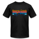 Beaver Creek, Colorado T-Shirt - Retro Mountain & Birds Unisex Beaver Creek T Shirt - black