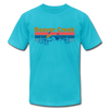 Beaver Creek, Colorado T-Shirt - Retro Mountain & Birds Unisex Beaver Creek T Shirt - turquoise
