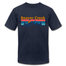 Beaver Creek, Colorado T-Shirt - Retro Mountain & Birds Unisex Beaver Creek T Shirt - navy