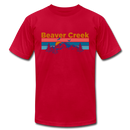 Beaver Creek, Colorado T-Shirt - Retro Mountain & Birds Unisex Beaver Creek T Shirt - red