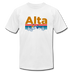 Alta, Utah T-Shirt - Retro Mountain & Birds Unisex Alta T Shirt - white