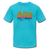 Alta, Utah T-Shirt - Retro Mountain & Birds Unisex Alta T Shirt - turquoise